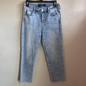 Liverpool Light Blue High-Rise Cropped Straight Jeans